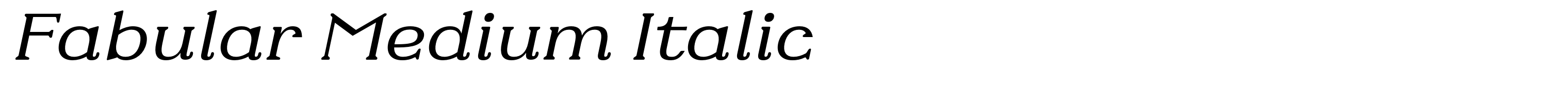 Fabular Medium Italic